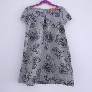 Joe Fresh Floral Print Sweatshirt Dress size 7/8